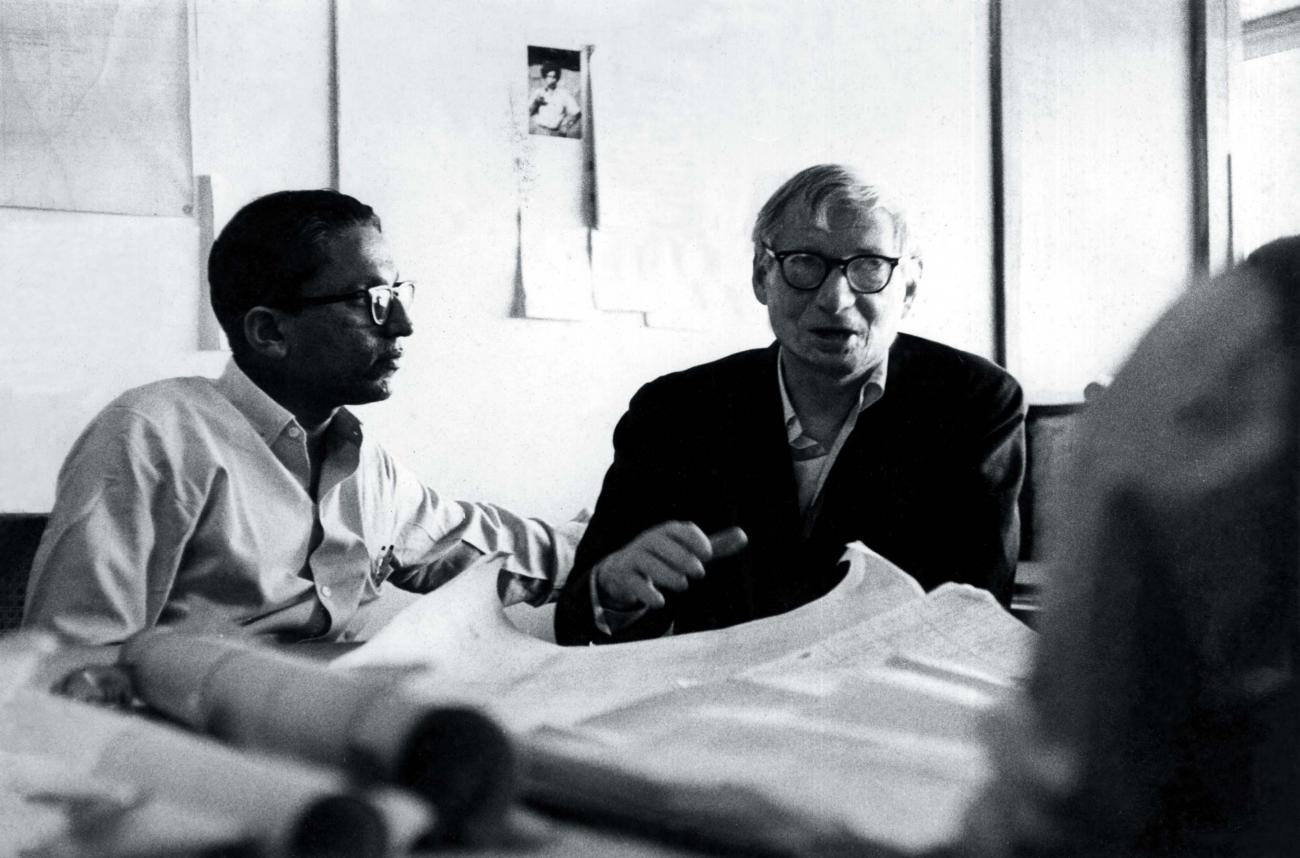 Balkrishna Doshi with Louis Kahn